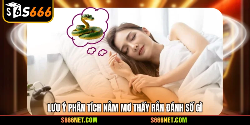 Lưu ý phân tích nằm mơ thấy rắn đánh số gì